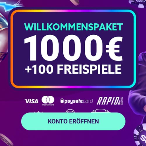 Slotbox Casino Bonus: 100% bis zu 1.000€ und 100 Free Spins