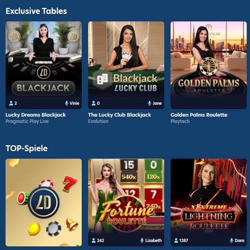 Lucky Dreams Casino Bonus: Bis zu 10.000€ Bonus und 500 Free Spins